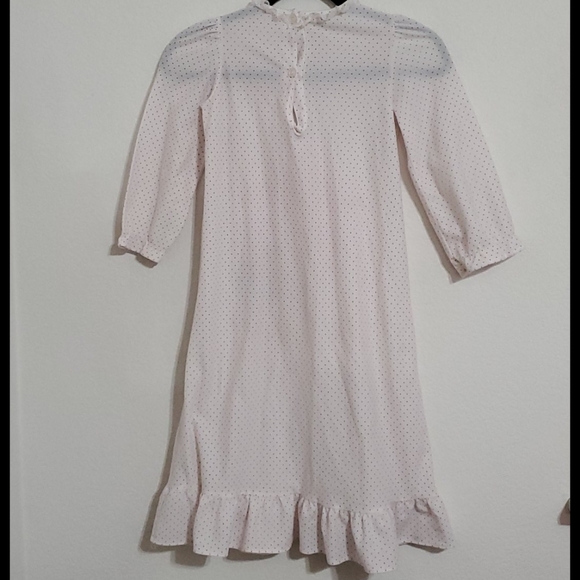 VINTAGE HOLLY HOBBIE long sleeve lace neck nightgown Lrg - Picture 3 of 11